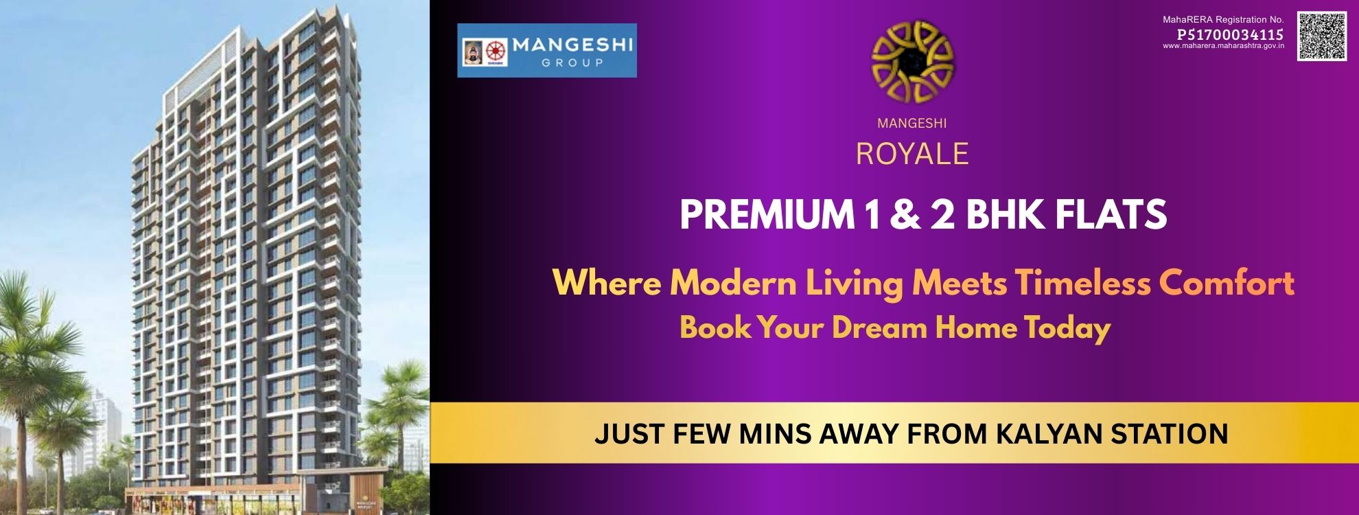 Mangeshi Royale Kalyan | Last Few 1 & 2 BHK Apartments